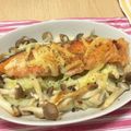 おっちむ＊'s cooksnap of when they made シャケとマッシュポテトのチーズ焼き.