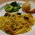 ナーちゃん's cooksnap of when they made ベーコンとかぼちゃのクリームパスタ.