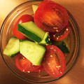 えぶぶ♡'s cooksnap of when they made 簡単!トマトときゅうりの中華サラダ.