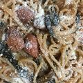ココキキララ's cooksnap of when they made ほうれん草のナポリタン☆.