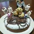 ちーぺん's cooksnap of when they made チョコマシュマロのおばけたち.