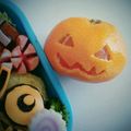 chEk0's cooksnap of when they made ハロウィンにミカンのジャックオランタン.