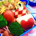めーもん's cooksnap of when they made りんご 飾り切り 幼稚園お弁当.