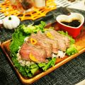 monana0327's cooksnap of when they made 男飯 フライパンで簡単 ローストビーフ丼.