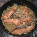 クック85QZT2☆'s cooksnap of when they made 鮭のちゃんちゃん焼き風♪フライパン蒸し焼.