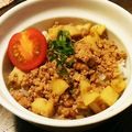 bigflowers's cooksnap of when they made 蓮根と鳥ひき肉で★常備菜そぼろ.