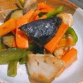 はるひまる's cooksnap of when they made ブリとナスのオイスター炒め.