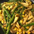 えみりすけ's cooksnap of when they made インゲンエリンギ彩り野菜のカレーマヨ炒め.