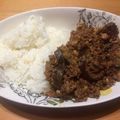 つぇー's cooksnap of when they made フライパン1つで茄子の本格キーマカレー.