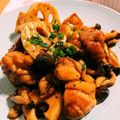 kunko☆'s cooksnap of when they made コクウマ鶏肉とれんこんのバスサミコ酢炒め.