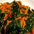 はに333's cooksnap of when they made ニラとにんじんの和え物*.