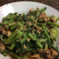 め目め's cooksnap of when they made 簡単！大根の葉の鯖缶炒め.