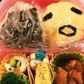 Barbie-m's cooksnap of when they made ぐでたまｵﾑﾗｲｽ弁当⭐ちくわ鳥付.