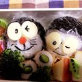 もも☆んが's cooksnap of when they made ドラえもん＆のび太弁当簡単おにぎり❤.