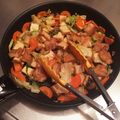 クックX48TTM☆'s cooksnap of when they made 鶏もも肉と生揚げ（厚揚げ）の野菜炒め.