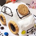 きなこもっちり's cooksnap of when they made アンパンマンと仲間たちの★くるまケーキ.