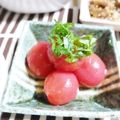 ＴＯＭＯＷＡＴ's cooksnap of when they made プチトマトのお浸し.