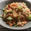 tomoyo0722's cooksnap of when they made 焼き鮭とシャキシャキレタスのチャーハン.