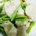 ちょこ28's cooksnap of when they made 鶏むね肉とアスパラのガーリック炒め.