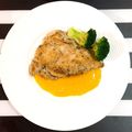 chisat00's cooksnap of when they made 鶏肉ソテー みかんソース.
