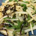 ア〜ちゃかん's cooksnap of when they made 新じゃがとピーマンの塩昆布炒め.