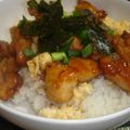 pochoko's cooksnap of when they made とろろのせ甘辛鶏照り丼！.