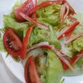 クック105KEH☆'s cooksnap of when they made カニカマときゅうりとレタスさっぱりサラダ.