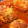 YUZUMARU1's cooksnap of when they made トマトソースのチーズINハンバーグ.