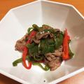 ka＊na＊＊'s cooksnap of when they made 時短！「ピーマンと牛肉の炒め物」.