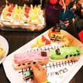 スイカが好物's cooksnap of when they made コッペパンでお見事！！新幹線連結ケーキ♡.