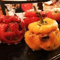 linetta's cooksnap of when they made パプリカの肉詰めランタン♪.