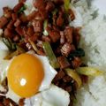 shoebills's cooksnap of when they made 豚肉チンゲン菜の中華炒め丼ガパオライス風.