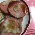 ＊なみへい＊'s cooksnap of when they made わさびハムステーキ【ボロニアソーセージ】.