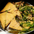 クック8YQSKM☆'s cooksnap of when they made 豆苗と厚揚げのさっと煮.