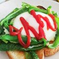 がおちゃん！'s cooksnap of when they made ピーマンで♪巣ごもり目玉焼き.