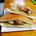 ちえたろう's cooksnap of when they made 照り焼きチャーシューサンド(バーガー).