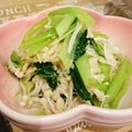 なかちょん☆'s cooksnap of when they made 小松菜とエノキの塩麹ナムル.