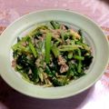 なかずぃ～'s cooksnap of when they made ☆糖質オフ☆ 小松菜とツナの炒め物.