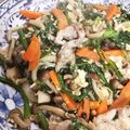 ちぇんばあ's cooksnap of when they made 春菊と豚肉炒め.