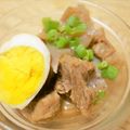 M♀エムエム's cooksnap of when they made めんつゆで簡単♪牛すじ煮込み丼.