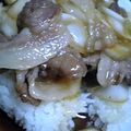 まな姫's cooksnap of when they made *簡単どんぶり！生姜焼どんぶり*.