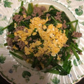 にむばすしゅたーぜん's cooksnap of when they made ★ほうれん草と挽肉の鶏ガラ炒め★.