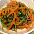 nanairo20's cooksnap of when they made にんじんと豆苗のナムル.