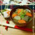sakuraロゼット's cooksnap of when they made 【けんちん汁】芋類、根菜、お豆腐、茸など.