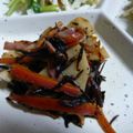 ＴＯＭＯＷＡＴ's cooksnap of when they made レンコンを使って☆ひじきとベーコンの煮物.