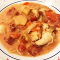 mokomokomokotan's cooksnap of when they made 鶏胸肉と薩摩芋の簡単トマトシチュー。.