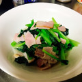 shiirao's cooksnap of when they made びっくり！小松菜とベーコンの蒸し炒め♪.