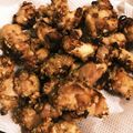 ちょ〜☆'s cooksnap of when they made とり天　揚げずにおかき衣でサクサク.