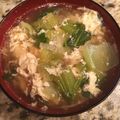 sachinchan's cooksnap of when they made チンゲン菜とふわふわ玉子のスープ.