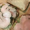 1035's cooksnap of when they made サンドイッチ簡単チキンとブロッコリー.